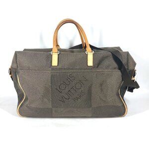 LOUIS VUITTON Khaki Damier Boston Bag
